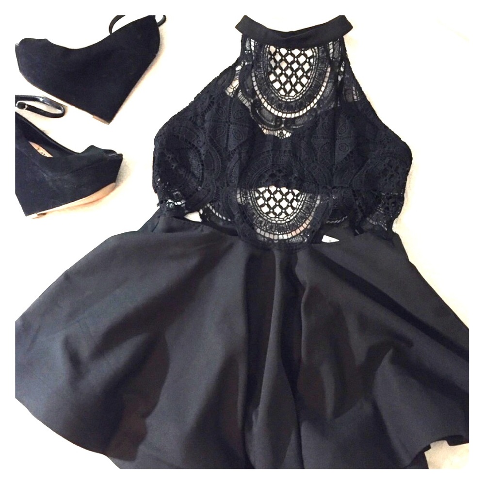 💃Black Flared Dress💃